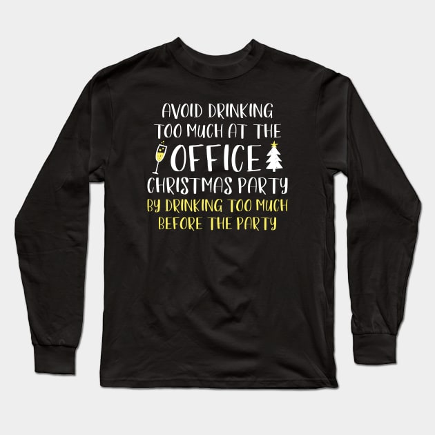 Office Christmas Party Long Sleeve T-Shirt by LuckyFoxDesigns